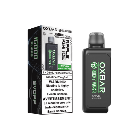 Svopp Oxbar Rocky Vapor (Prefilled Pods) - Apple Kiwi Ice