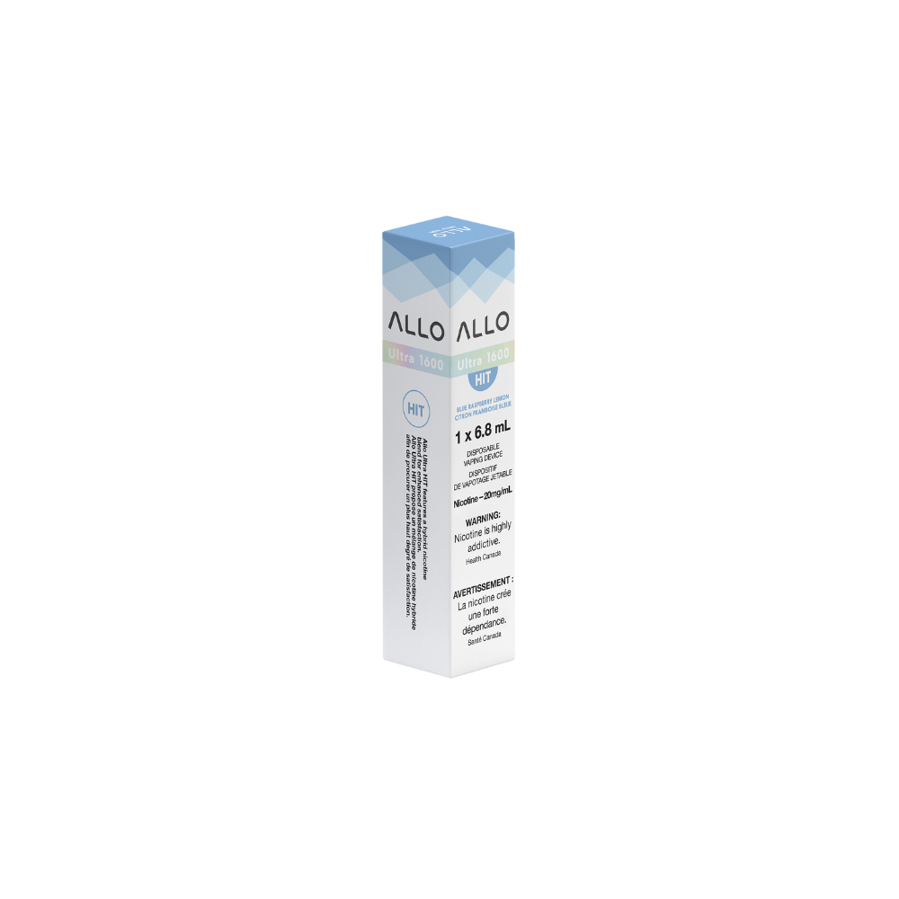 Allo Ultra 1600 Puffs Blue Raspberry Lemon Rechargeable Disposable Vape 20Mg