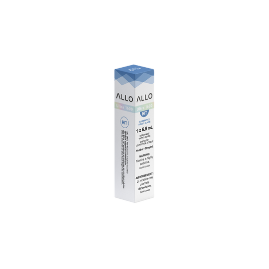 Allo Ultra 1600 Puffs Blueberry Ice Rechargeable Disposable Vape 20Mg