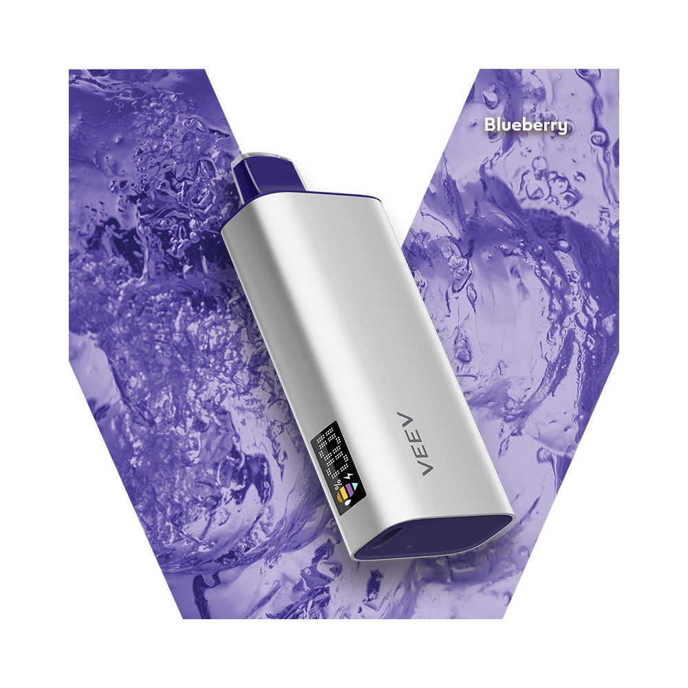 VEEV NOW 18 mL Blueberry 8K Puffs Rechargeable Disposable Vape 20Mg