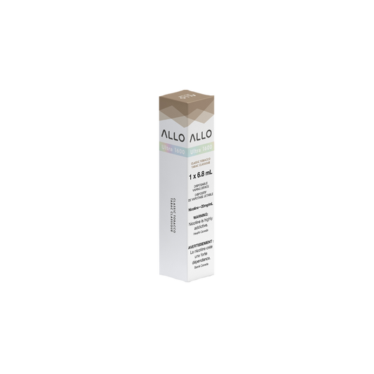 Allo Ultra 1600 Puffs Classic Tobacco Rechargeable Disposable Vape 20Mg