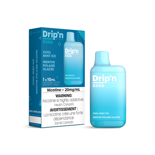 Dripin 5K Puffs Cool Mint Ice Rechargeable Disposable Vape 20Mg