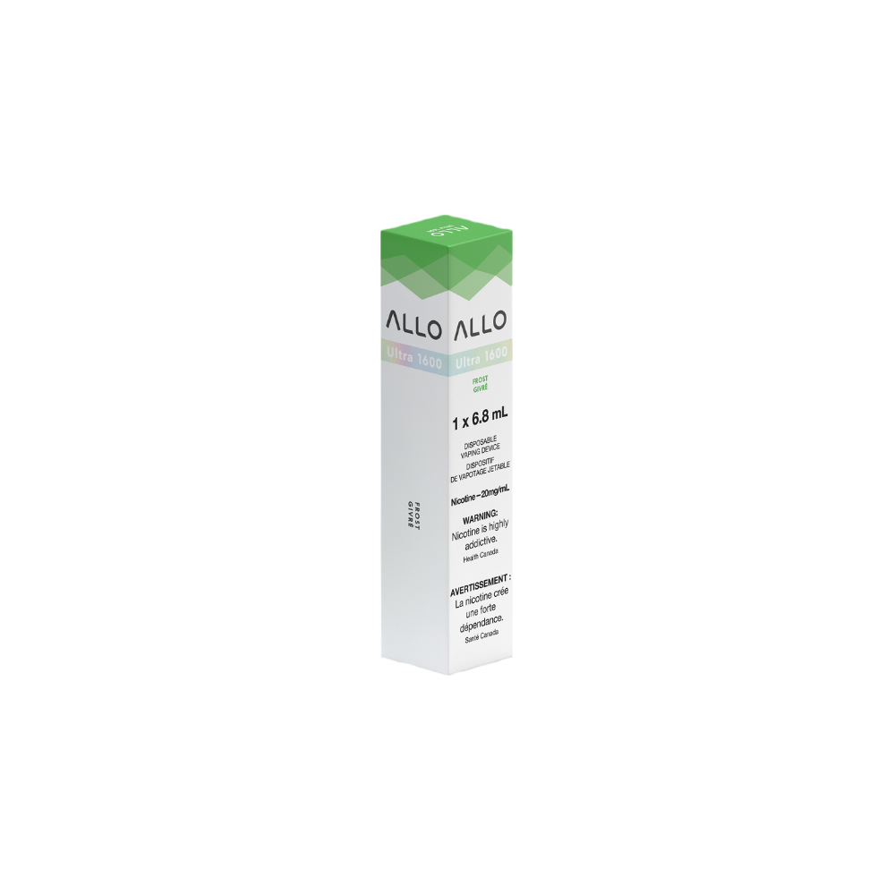 Allo Ultra 1600 Puffs Frost Rechargeable Disposable Vape 20Mg