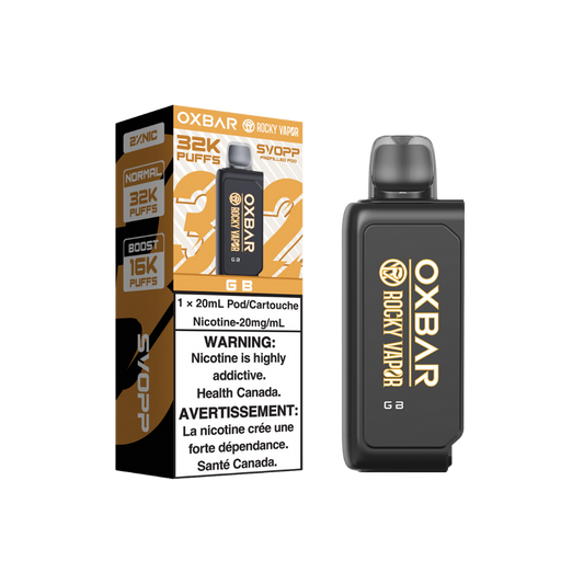 Svopp Oxbar Rocky Vapor 32K Puffs (Prefilled Pods) - G B