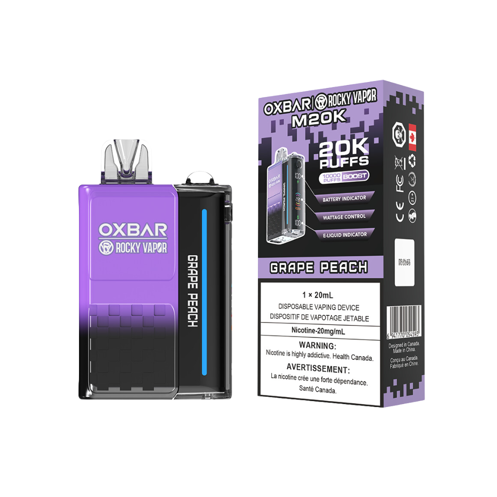 Oxbar Rocky Vapor M20K - Grape Peach