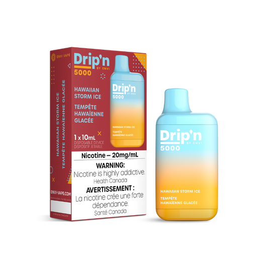 Dripin 5K Puffs Hawaiian Strom Ice Rechargeable Disposable Vape 20Mg