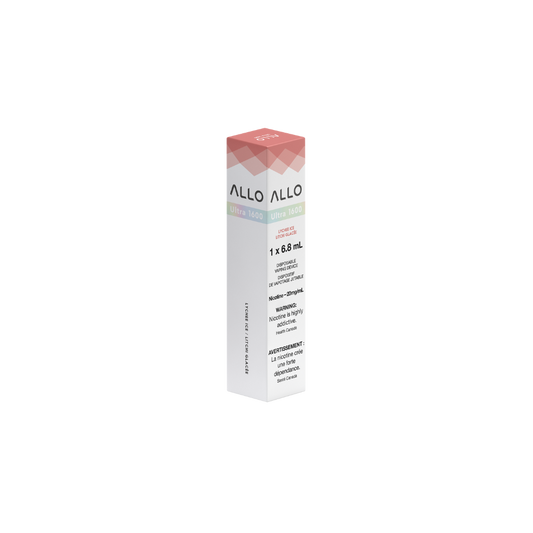 Allo Ultra 1600 Puffs Lychee Ice Rechargeable Disposable Vape 20Mg