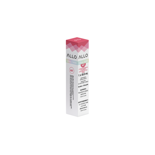 Allo Ultra 1600 Puffs Lychee Watermelon Strawberry Rechargeable Disposable Vape 20Mg