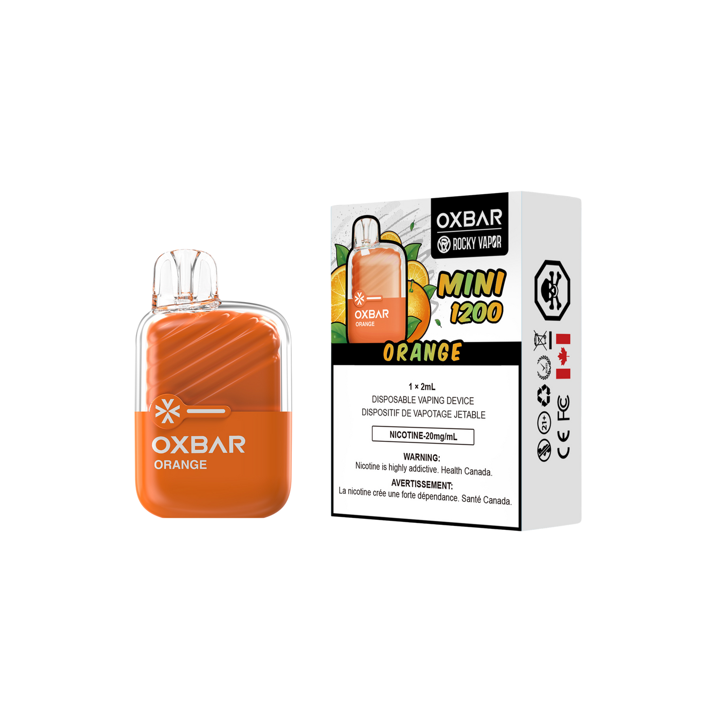 Oxbar Rocky Vapor Mini 1200 - Orange