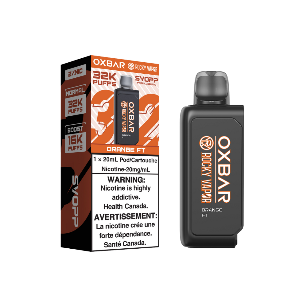 Svopp Oxbar Rocky Vapor 32K Puffs (Prefilled Pods) - Orange FT