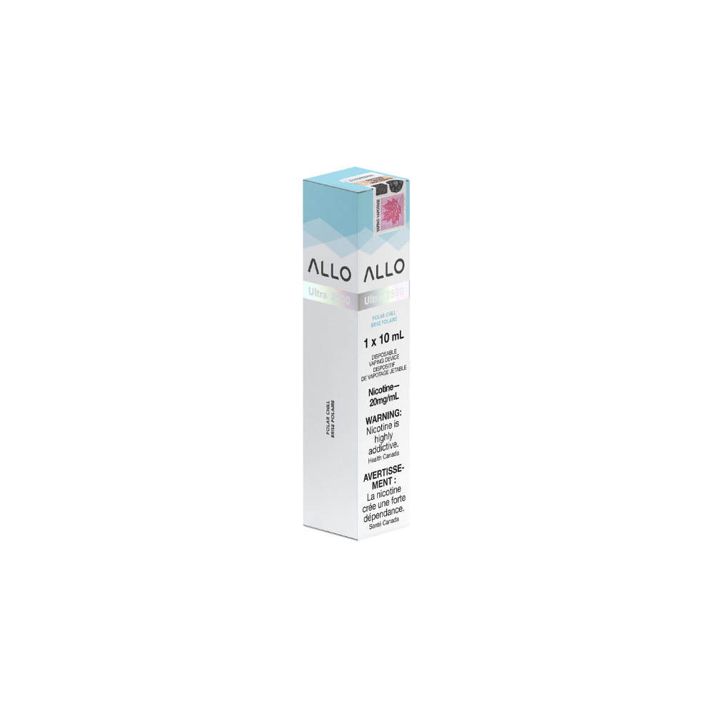 Allo Ultra 2500 Puffs Polar Chill Rechargeable Disposable Vape 20Mg