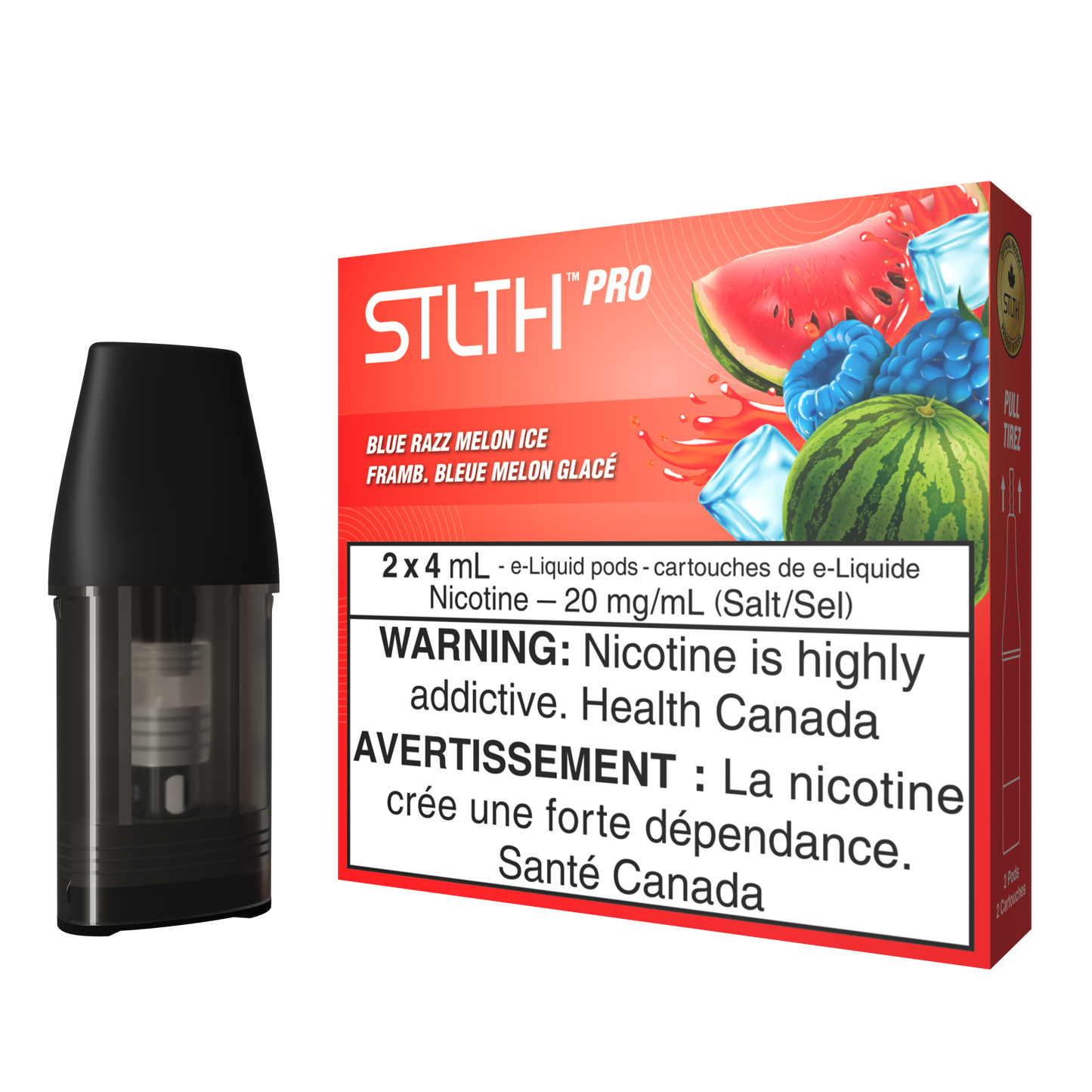 STLTH Pro Pods Blue Razz Melon Ice