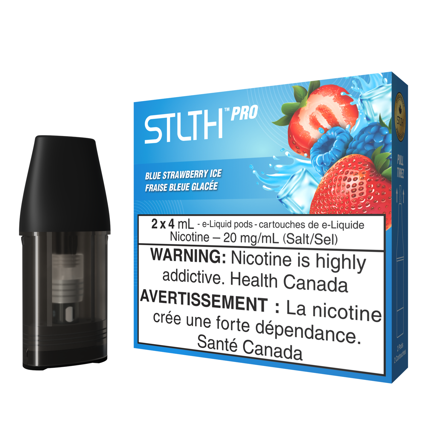 STLTH Pro Pods Blue Strawberry Ice