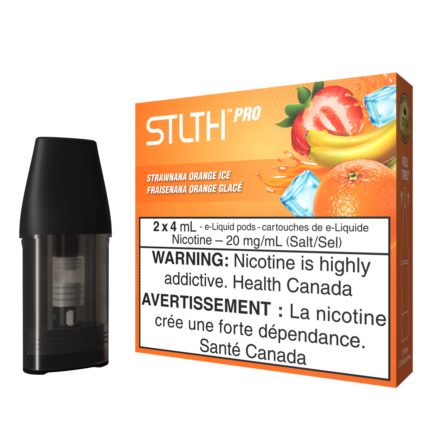 STLTH Pro Pods Strawnana Orange Ice