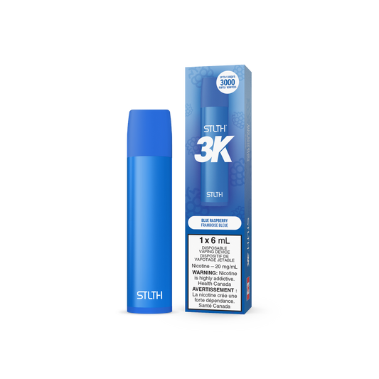 STLTH 3K Puffs Blue Raspberry Rechargeable Disposable Vape 20Mg