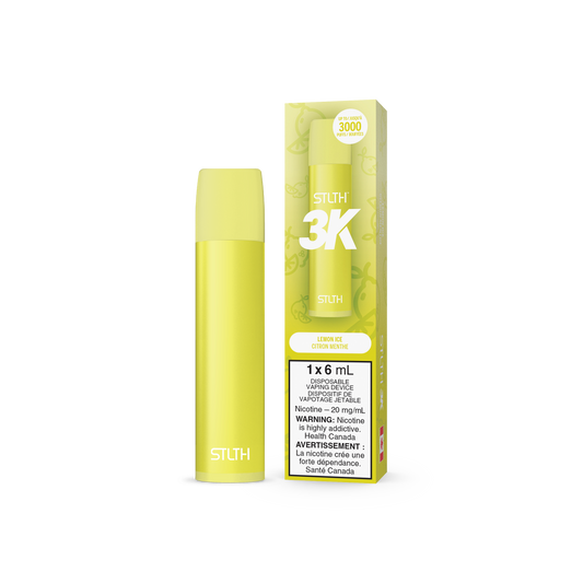 STLTH 3K Puffs Lemon Ice Rechargeable Disposable Vape 20Mg