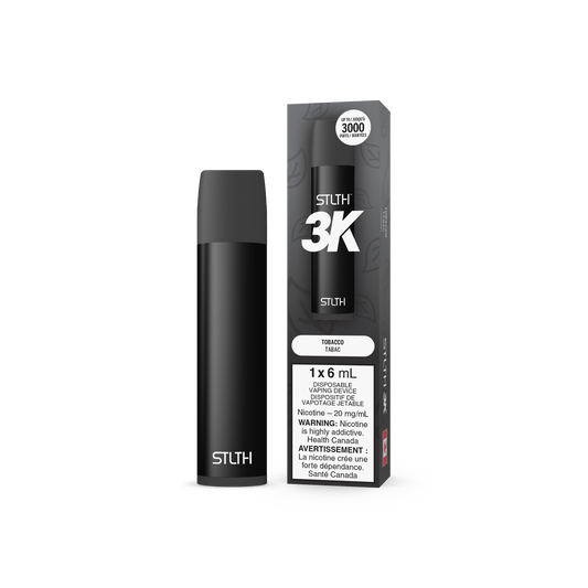 STLTH 3K Puffs Tobacco Rechargeable Disposable Vape 20Mg
