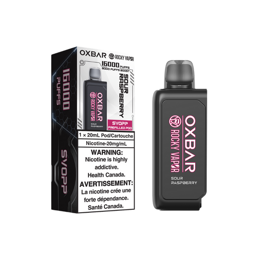 Svopp Oxbar Rocky Vapor (Prefilled Pods) - Sour Raspberry