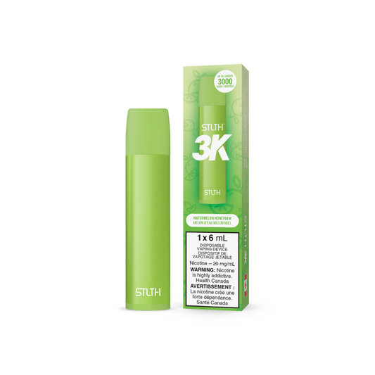 STLTH 3K Puffs Watermelon Honeydew Rechargeable Disposable Vape 20Mg