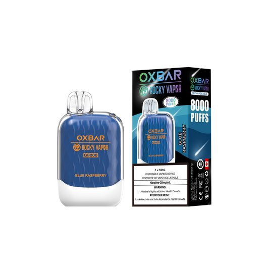 Oxbar Rocky Vapor G-8000 - Blue Raspberry