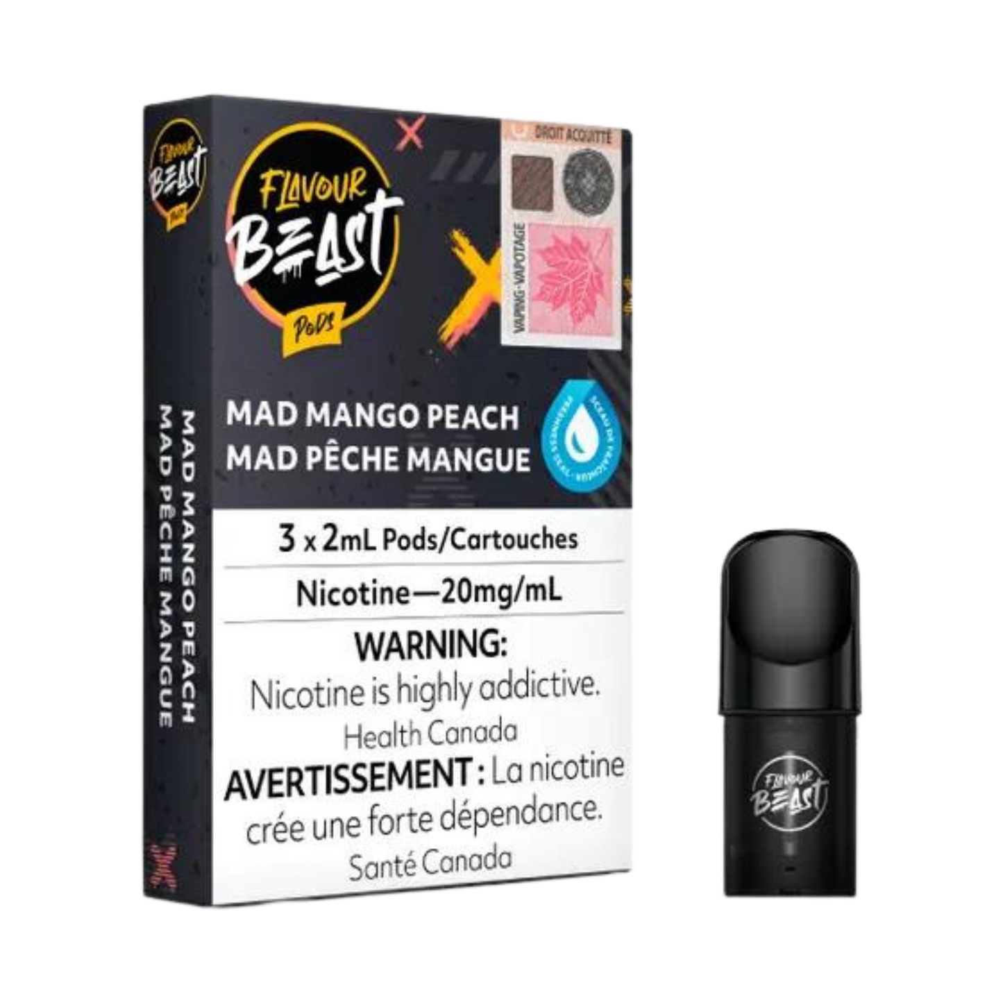 Flavour Beast Pods Mad Mango Peach