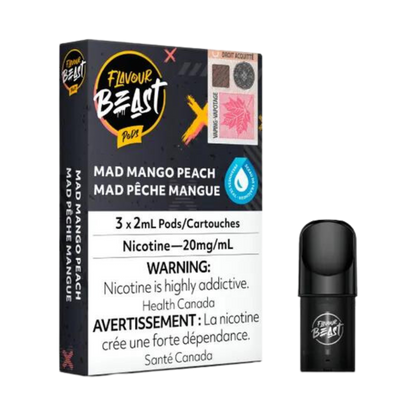 Flavour Beast Pods Mad Mango Peach