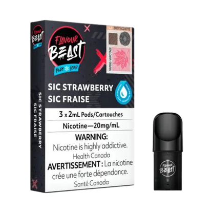 Flavour Beast Pods Sic Strawberry