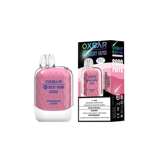 Oxbar Rocky Vapor G-8000 - Strawberry Lemon